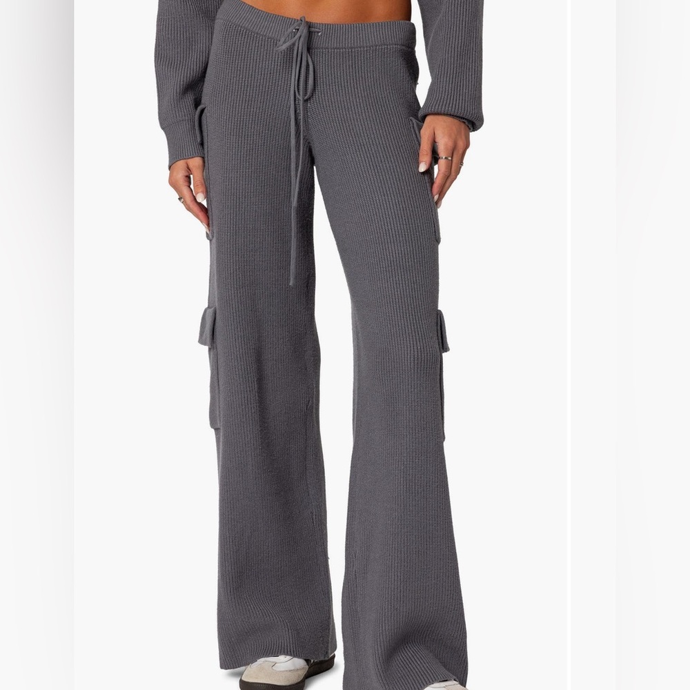 Edikted Gray‎ Wide Leg Pants